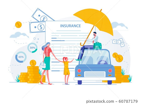 Private Vehicle Contract Family Insurance Banner. 60787179