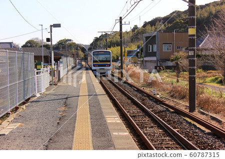 從成田線Shimousa Tachibana站出發的列車(2) 從成田線Shimousa Tachibana站出發的列車(2) 60787315