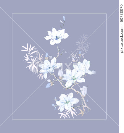 色彩雅緻的水彩手繪花設計和邀請卡設計 60788070