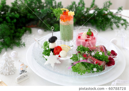 Christmas appetizer platter 60788728