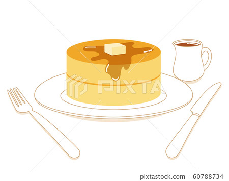 Hot cake 3 - Stock Illustration [60788734] - PIXTA