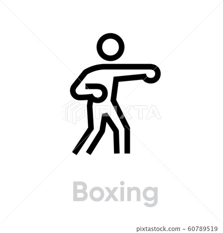 Boxing sport icons 60789519