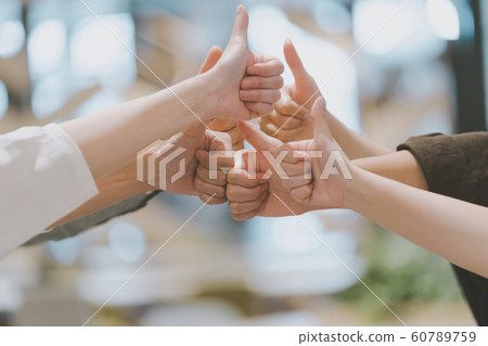 Thumbs up 6 people 60789759