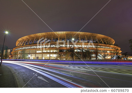 New National Stadium Night view December 21, 2019 60789870