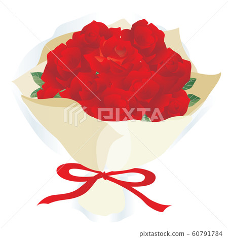 A red flower bouquet 60791784
