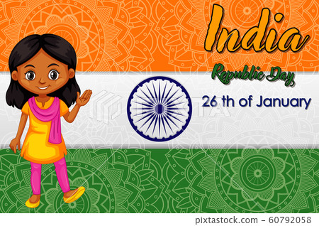 Public holiday poster design with happy kids Public holiday poster design with happy kids 60792058