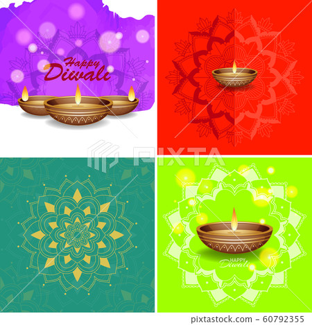 Background template with mandala designs Background template with mandala designs 60792355