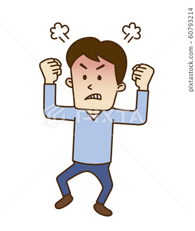 Furious young man Furious young man 60793214