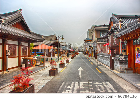 Aerial View of Jeonju Hanok Village Traditional 60794130