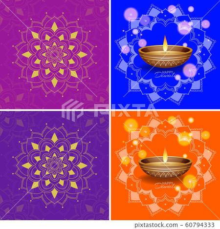 Background template with mandala designs 60794333
