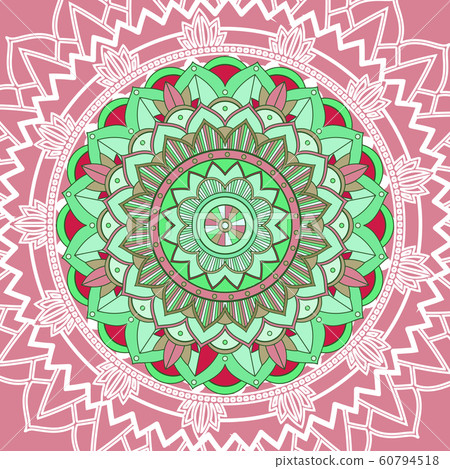 Mandala patterns on pink background Mandala patterns on pink background 60794518
