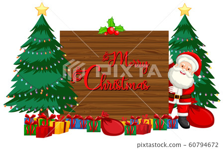 Christmas theme with Santa and presents Christmas theme with Santa and presents 60794672