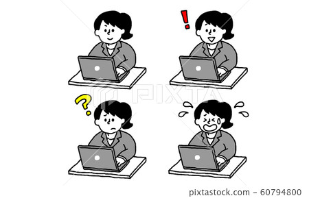 Laptop operating suit women set (simple) Laptop operating suit women set (simple) 60794800