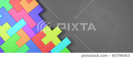 Colorful Blocks Combined on Dark Gray Background Colorful Blocks Combined on Dark Gray Background 60796063