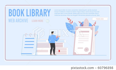 Electronic Book Library and Archive Landing Page Electronic Book Library and Archive Landing Page 60796898