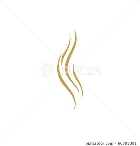 Hair wave logo vector icon Hair wave logo vector icon 60798091