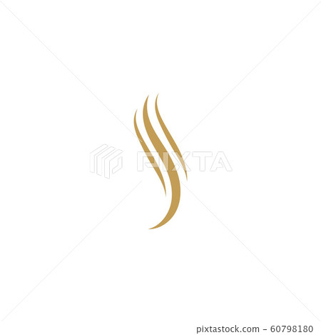 Hair wave logo vector icon 60798180