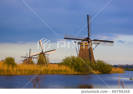 Windmills in Kinderdijk - Netherlands Windmills in Kinderdijk - Netherlands 60798268