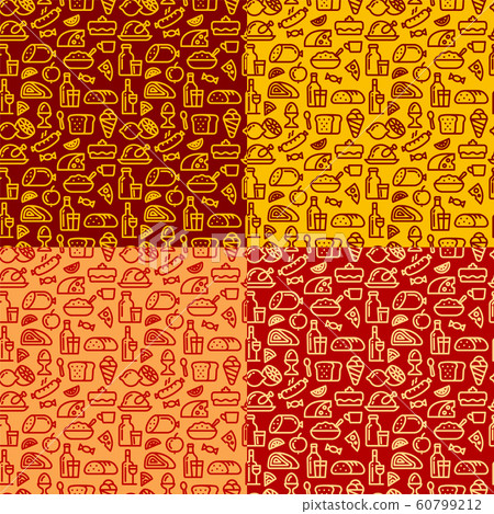 meal seamless patterns meal seamless patterns 60799212