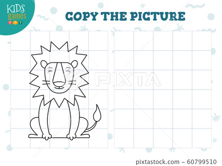 Copy picture by grid vector illustration.... - Stock Illustration ...