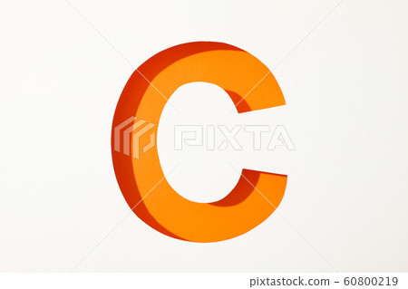 Color letter C on white background, space for text Color letter C on white background, space for text 60800219