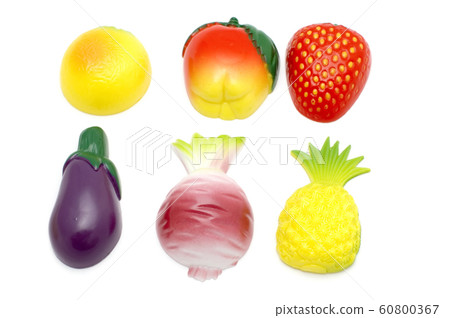 fruit and vegetables on white fruit and vegetables on white 60800367