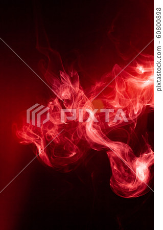 Red smoke motion on black background. Red smoke motion on black background. 60800898