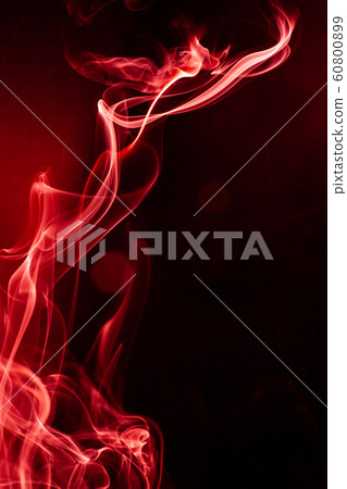 Red smoke motion on black background. Red smoke motion on black background. 60800899