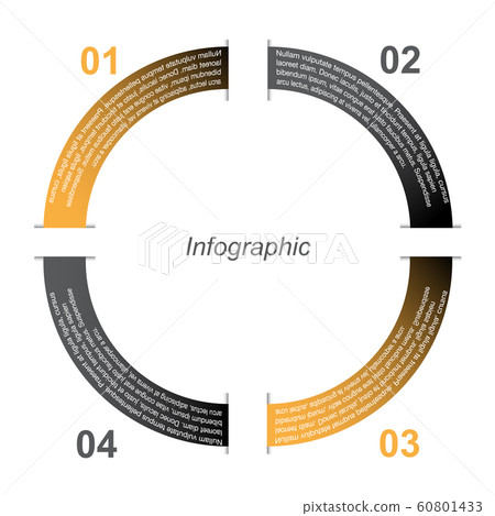 Info-graphic design template. 60801433