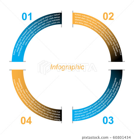 Info-graphic design template. 60801434