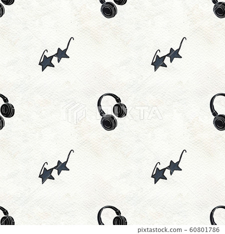 Seamless Rock background. Abstract music modern pattern. 60801786
