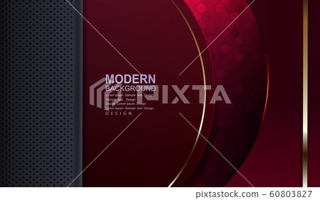 Textural red background with mosaic, gray frame and a semicircular frame with a border of gold hue Textural red background with mosaic, gray frame and a semicircular frame with a border of gold hue 60803827