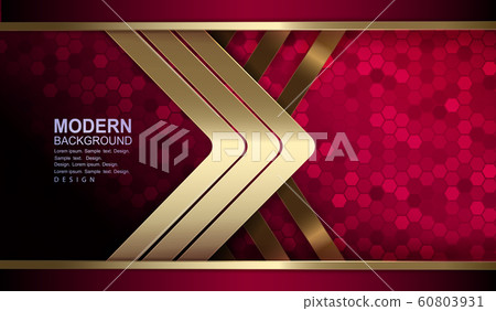 Textural red background with mosaic, gold... - Stock Illustration ...
