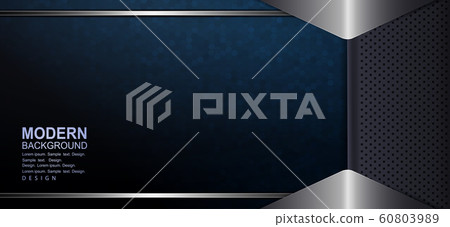 Textural dark blue background with mosaic, gray frame and arrows in a metallic hue Textural dark blue background with mosaic, gray frame and arrows in a metallic hue 60803989