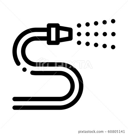 Firehose Water Spray Icon Outline Illustration Firehose Water Spray Icon Outline Illustration 60805141