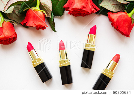 Lipsticks and red roses 60805684