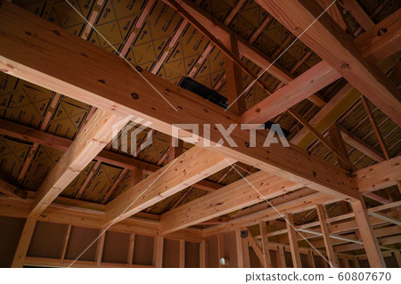 Wooden house structure 60807670