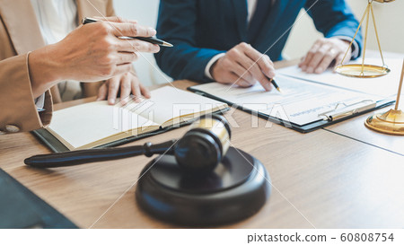 lawyer lawsuit notary consultation or discussing 60808754