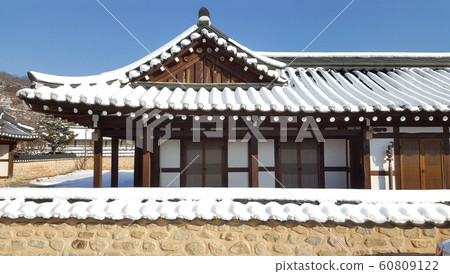 韓國全州市韓屋村韓屋景觀 韓國全州市韓屋村韓屋景觀 60809122