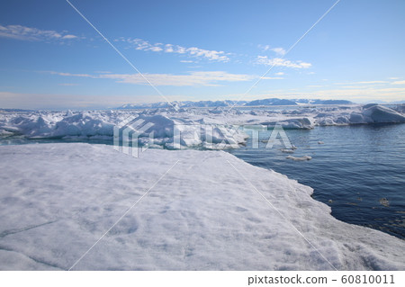 Sea ice in the Arctic Circle (around Svalbard) 60810011