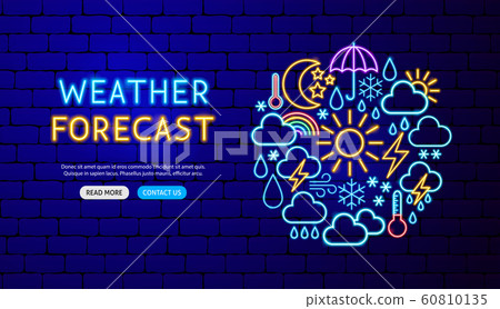 Weather Neon Banner Design 60810135