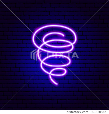 Tornado Neon Sign Tornado Neon Sign 60810384