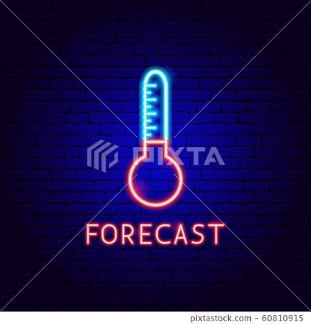 Forecast Neon Label Forecast Neon Label 60810915