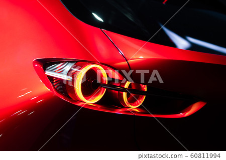 Detail of car LED backlights lamp of new cars Detail of car LED backlights lamp of new cars 60811994