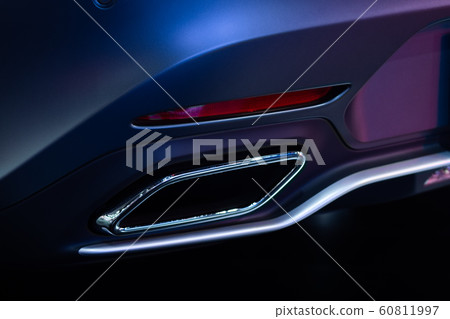 Detail of sport car muffler,Exhaust Tailpipe Detail of sport car muffler,Exhaust Tailpipe 60811997