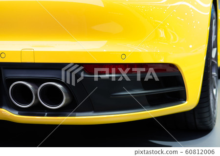 Detail of sport car muffler,Exhaust Tailpipe 60812006