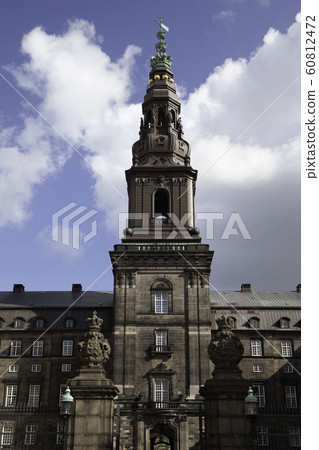 Christiansborg Palace tower close-up, Copenhagen, 60812472
