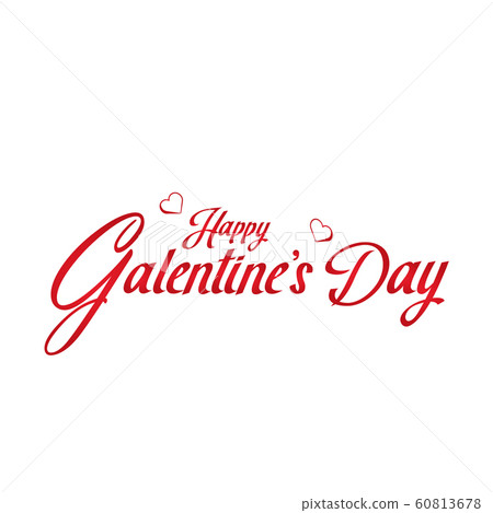 Happy Galentine's Day hand lettering typography card with handwritten calligraphy text, isolated white background. Elegant and classic quote Happy Galentine's Day hand lettering typography card with handwritten calligraphy text, isolated white background. Elegant and classic quote 60813678