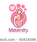 Maternity logo design template, pregnancy mother 60816086