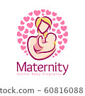 Maternity logo design template, pregnancy mother 60816088